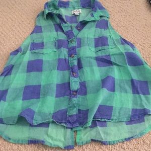 Womens Flannel Tank Top